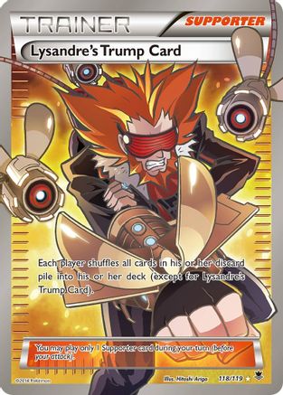 Lysandre's Trump Card (118 Full Art) 118/119 - XY  Phantom Forces Holofoil - Poke-Collect
