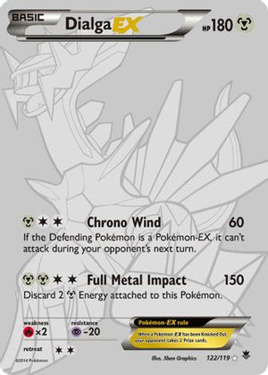 Dialga EX (122 Secret Rare) 122/119 - XY  Phantom Forces Holofoil - Poke-Collect