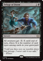 Deluge of Doom (DSC-018) - Duskmourn: House of Horror Commander - Poke-Collect