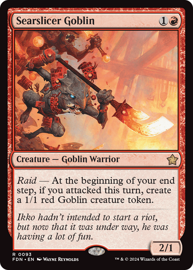 Searslicer Goblin (FDN-093) - Foundations Foil - Poke-Collect