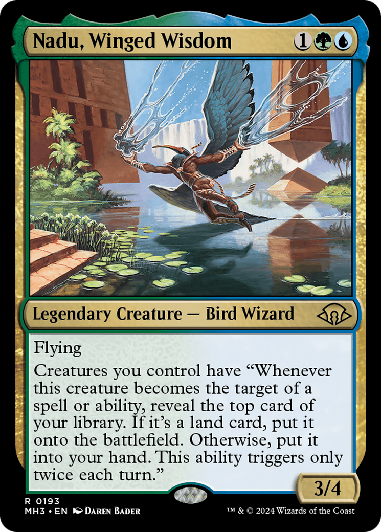 Nadu, Winged Wisdom (MH3-193) - Modern Horizons 3 - Poke-Collect