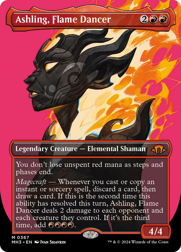 Ashling, Flame Dancer (Borderless) (MH3-367) - Modern Horizons 3 (Borderless) - Poke-Collect