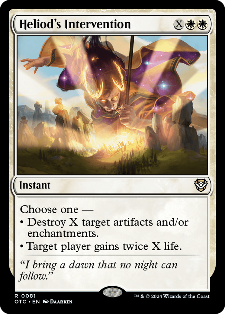 Heliod's Intervention (OTC-081) - Outlaws of Thunder Junction Commander - Poke-Collect