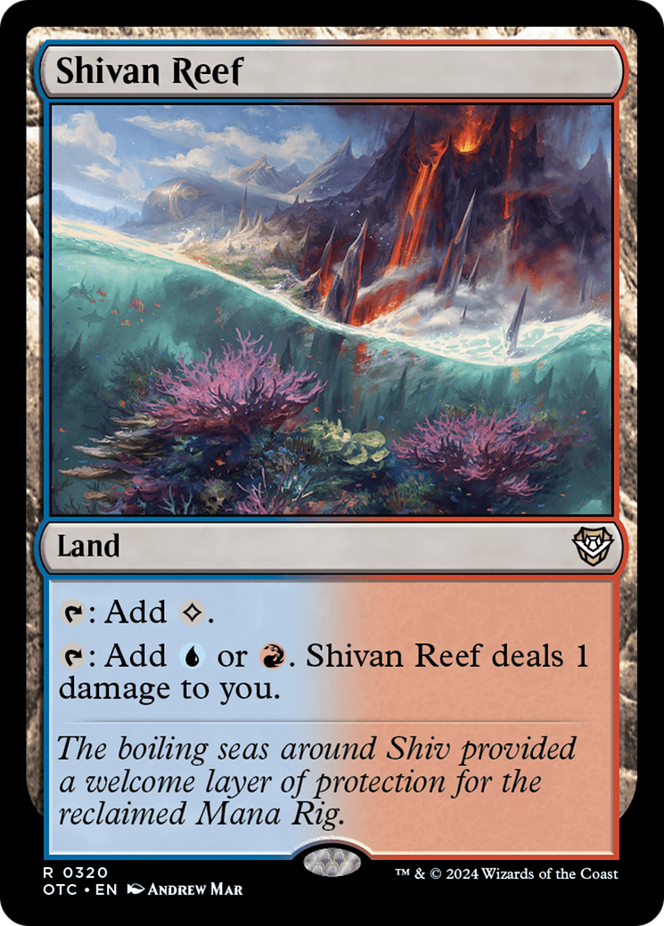 Shivan Reef (OTC-320) - Outlaws of Thunder Junction Commander - Poke-Collect