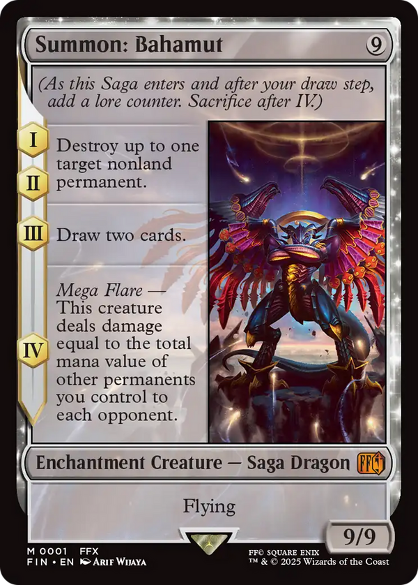 Summon: Bahamut (FIN-001) - FINAL FANTASY: (enchantment) - Poke-Collect