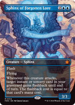 Sphinx of Forgotten Lore (FDN-314) - Foundations (Borderless) - Poke-Collect