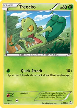 Treecko 6/160 - Primal Clash Reverse Holofoil - Poke-Collect