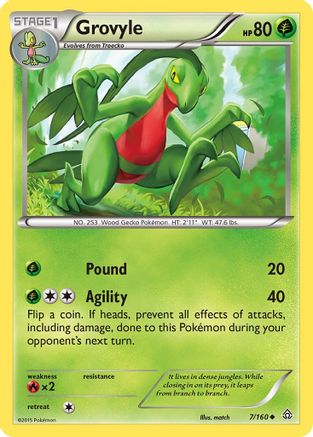 Grovyle 7/160 - XY  Primal Clash - Poke-Collect