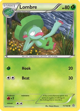 Lombre 11/160 - XY  Primal Clash - Poke-Collect