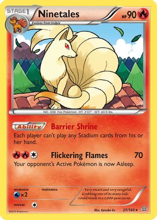 Ninetales 21/160 - XY  Primal Clash - Poke-Collect