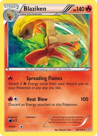 Blaziken 28/160 - XY  Primal Clash Holofoil - Poke-Collect