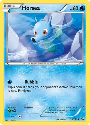 Horsea 30/160 - XY  Primal Clash - Poke-Collect