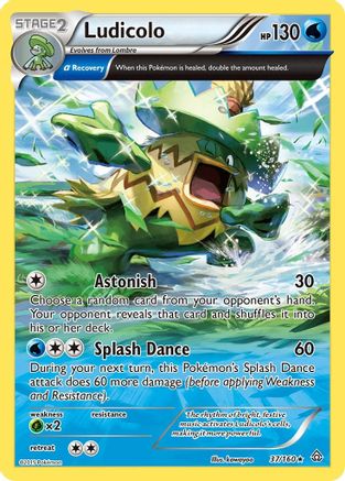 Ludicolo (Alpha) 37/160 - XY  Primal Clash Reverse Holofoil - Poke-Collect