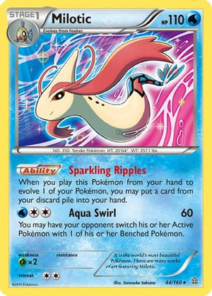 Milotic 44/160 - XY  Primal Clash Reverse Holofoil - Poke-Collect