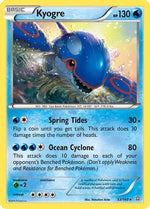 Kyogre 53/160 - XY  Primal Clash Reverse Holofoil - Poke-Collect
