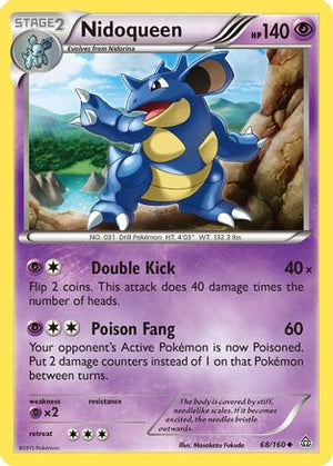 Nidoqueen 68/160 - XY  Primal Clash Reverse Holofoil - Poke-Collect