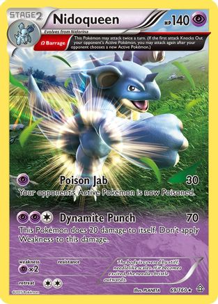 Nidoqueen (Omega) 69/160 - XY  Primal Clash Reverse Holofoil - Poke-Collect