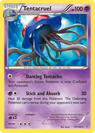 Tentacruel 72/160 - Primal Clash Reverse Holofoil - Poke-Collect