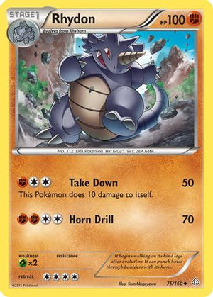 Rhydon 75/160 - XY  Primal Clash - Poke-Collect