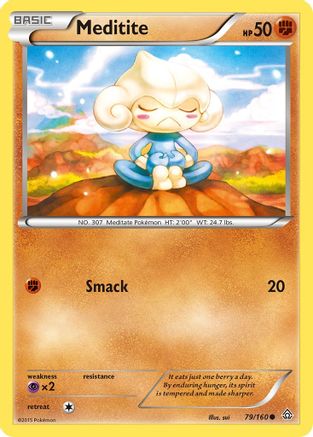 Meditite 79/160 - XY  Primal Clash - Poke-Collect