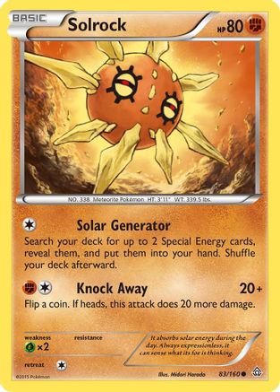 Solrock 83/160 - Primal Clash - Poke-Collect