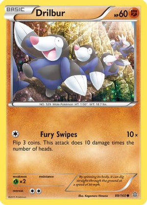 Drilbur 89/160 - XY  Primal Clash Reverse Holofoil - Poke-Collect
