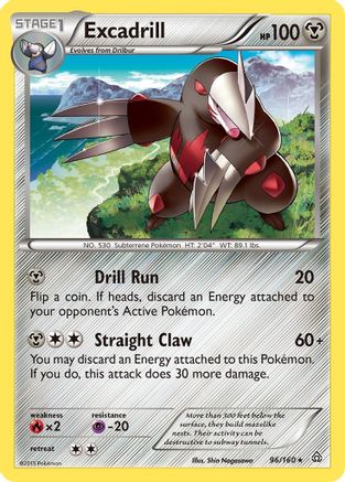 Excadrill 96/160 - XY  Primal Clash Reverse Holofoil - Poke-Collect