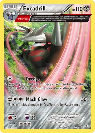 Excadrill (Omega) 97/160 - XY  Primal Clash Reverse Holofoil - Poke-Collect