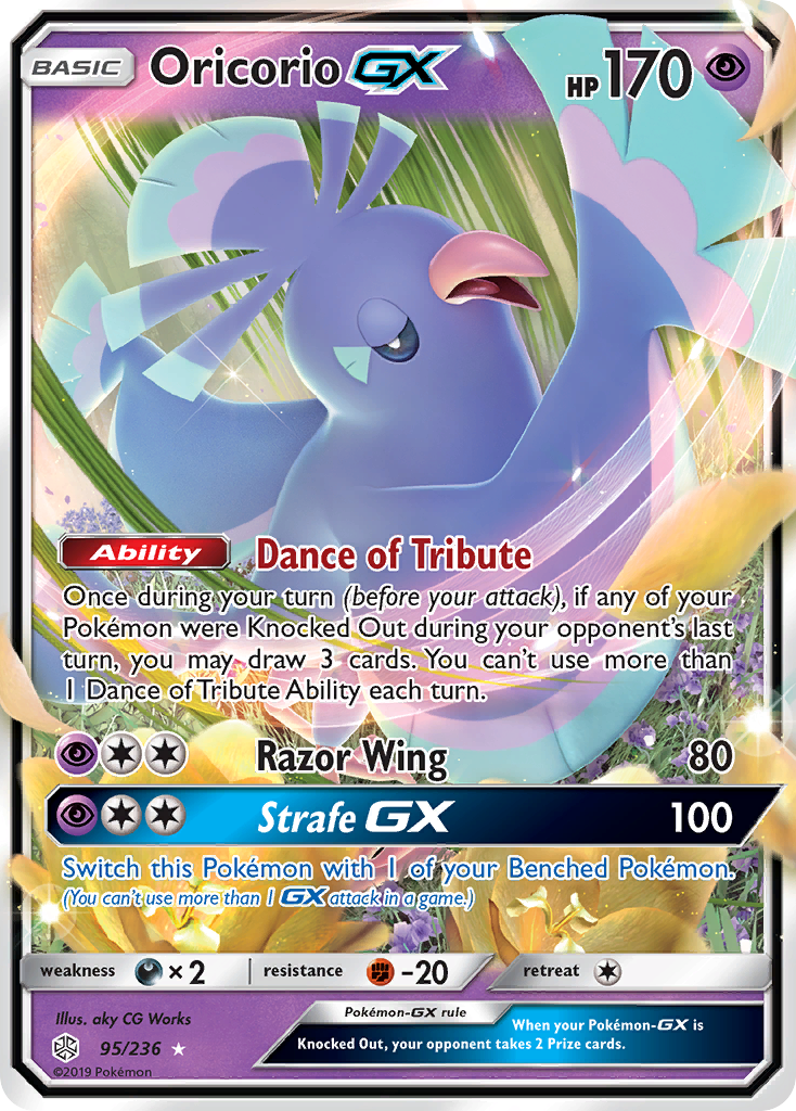 Oricorio GX 95/236 - SM  Cosmic Eclipse Holofoil - Poke-Collect