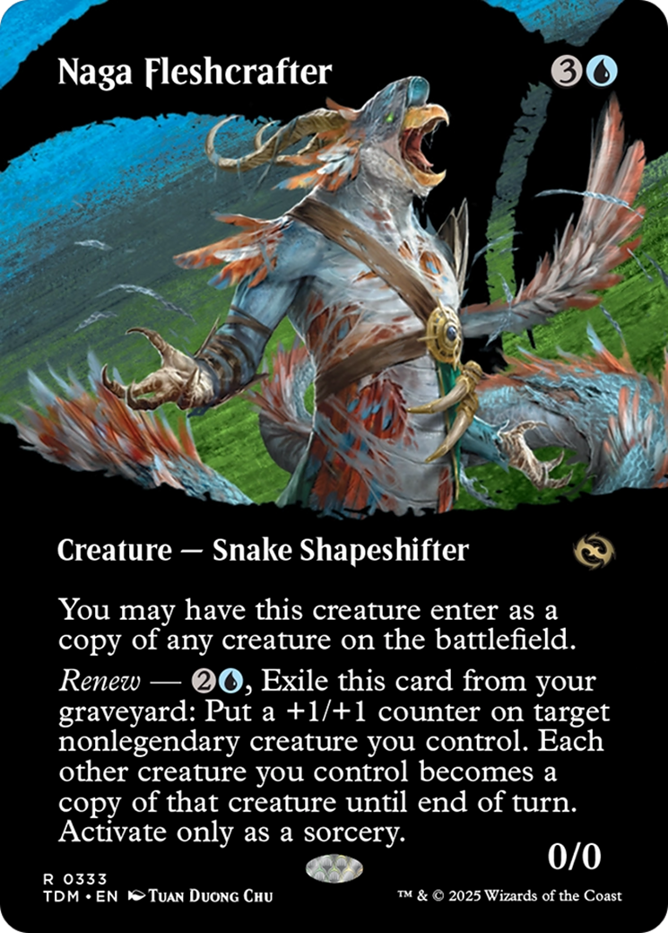 Naga Fleshcrafter (TDM-333) - Tarkir: Dragonstorm: (Showcase) (Borderless) Foil - Poke-Collect