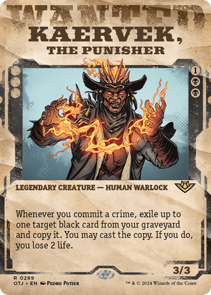 Kaervek, the Punisher (OTJ-289) - Outlaws of Thunder Junction: (Showcase) (Borderless) Foil - Poke-Collect