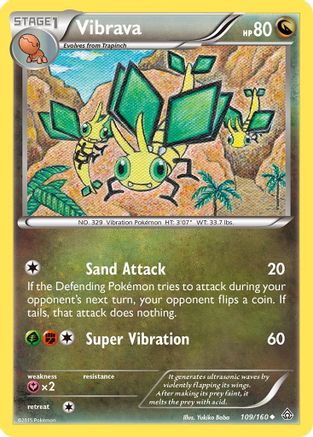Vibrava 109/160 - Primal Clash Reverse Holofoil - Poke-Collect