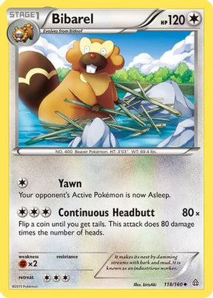 Bibarel 118/160 - XY  Primal Clash Reverse Holofoil - Poke-Collect