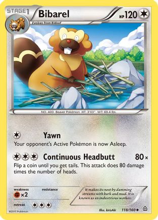 Bibarel 118/160 - XY  Primal Clash - Poke-Collect