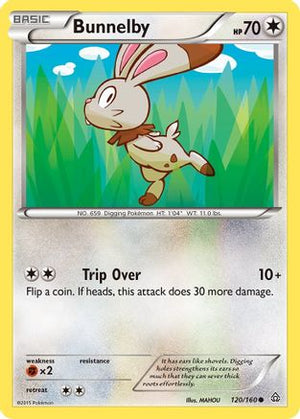 Bunnelby 120/160 - XY  Primal Clash Reverse Holofoil - Poke-Collect