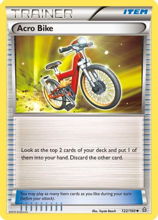 Acro Bike 122/160 - XY  Primal Clash Reverse Holofoil - Poke-Collect