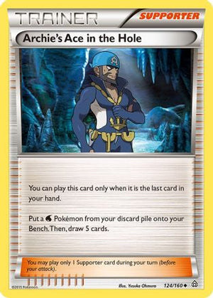 Archie's Ace in the Hole 124/160 - XY  Primal Clash Reverse Holofoil - Poke-Collect