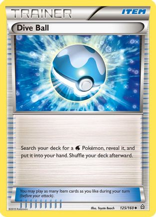 Dive Ball 125/160 - XY  Primal Clash Reverse Holofoil - Poke-Collect