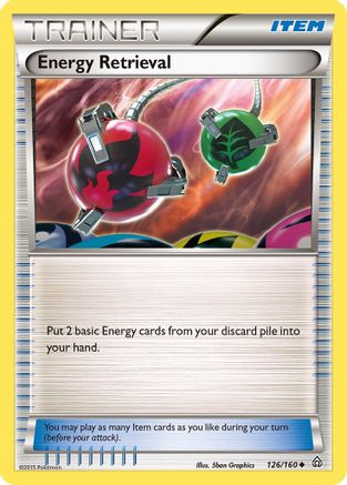 Energy Retrieval 126/160 - XY  Primal Clash Reverse Holofoil - Poke-Collect