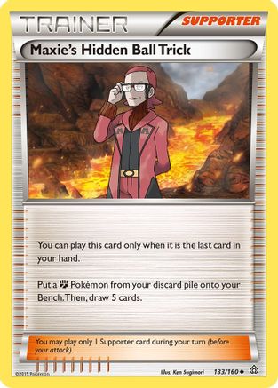 Maxie's Hidden Ball Trick 133/160 - XY  Primal Clash - Poke-Collect