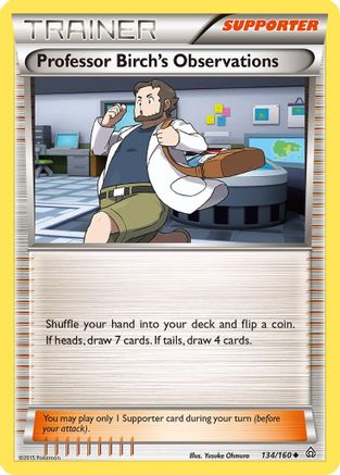 Professor Birch's Observations 134/160 - XY  Primal Clash - Poke-Collect