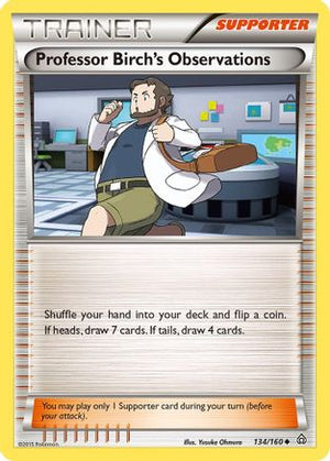 Professor Birch's Observations 134/160 - XY  Primal Clash - Poke-Collect