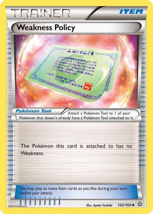Weakness Policy 142/160 - Primal Clash Reverse Holofoil - Poke-Collect