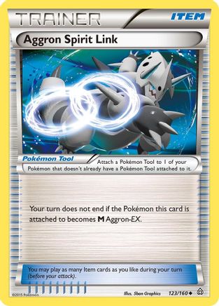 Aggron Spirit Link 123/160 - XY  Primal Clash Reverse Holofoil - Poke-Collect