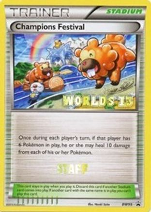 Champions Festival - BW95 (Worlds 13) [Staff] BW95 - Black and White Promos - Poke-Collect