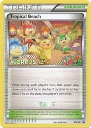Tropical Beach - BW50 (Worlds 12) [Staff] BW50 - Black and White Promos - Poke-Collect