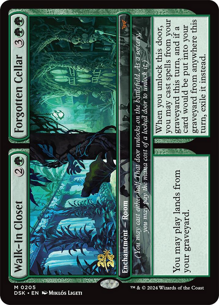 Walk-In Closet // Forgotten Cellar (PRE-205) - Duskmourn: House of Horror Promos Foil - Poke-Collect