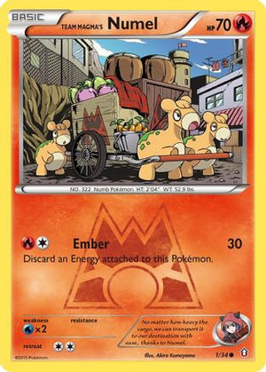 Team Magma's Numel 1/34 - Double Crisis Reverse Holofoil - Poke-Collect