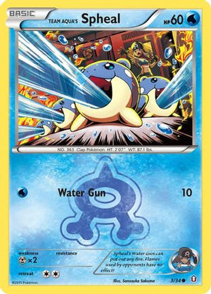 Team Aqua's Spheal 3/34 - Double Crisis - Poke-Collect