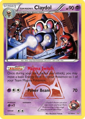 Team Magma's Claydol 11/34 - Double Crisis Holofoil - Poke-Collect
